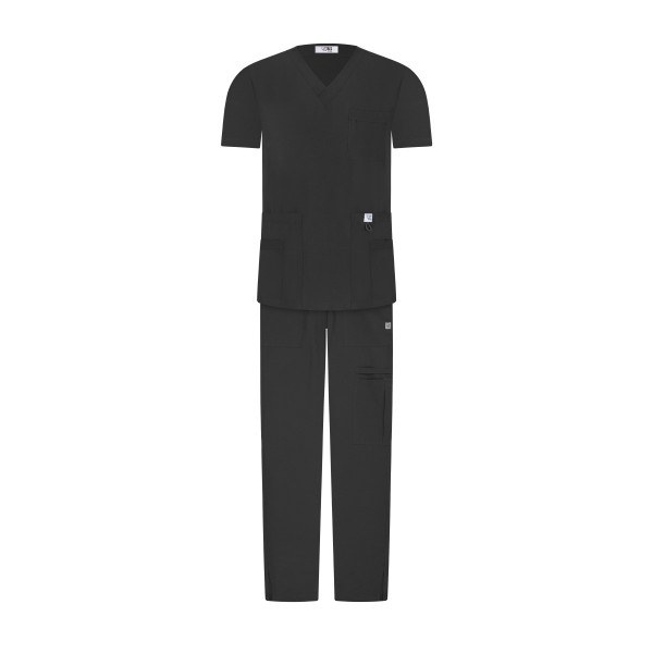 Breathing Scrub Set - Black / Negro